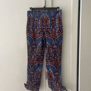 Free People PAISLEY TIE PANT